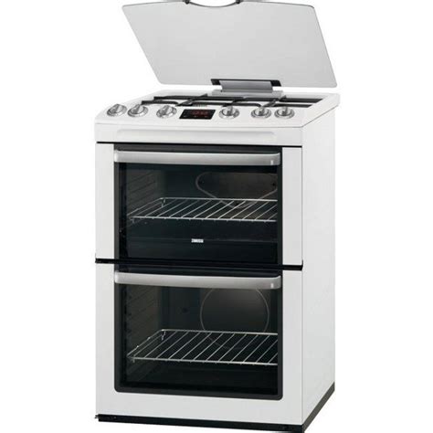 zanussi 55cm double oven gas cooker
